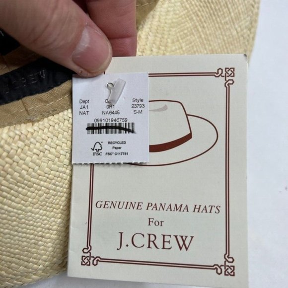J. Crew Authentic Panama Hat S/M 23793 - Picture 3 of 4